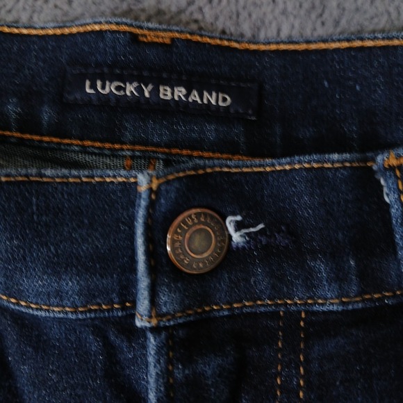 Lucky Brand 223 Straight Leg Jeans Women's Size 29 Dark Wash Denim Pants - Picture 5 of 15